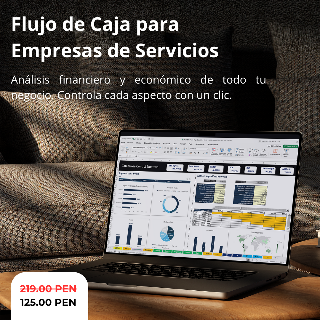 Excel Flujo de Caja de Servicios