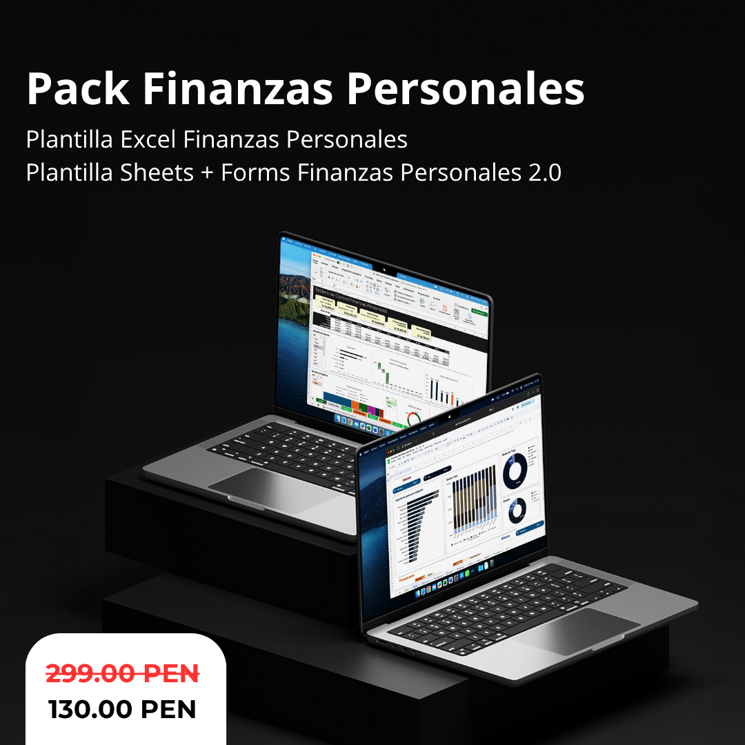 Pack: Excel y Sheets + Forms Finanzas