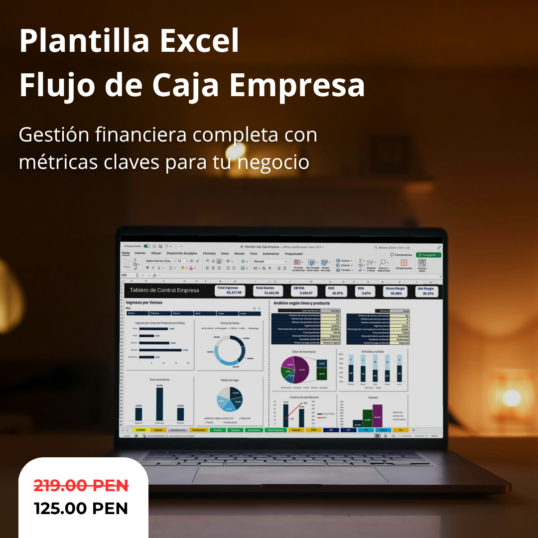 Excel Flujo de Caja Empresa