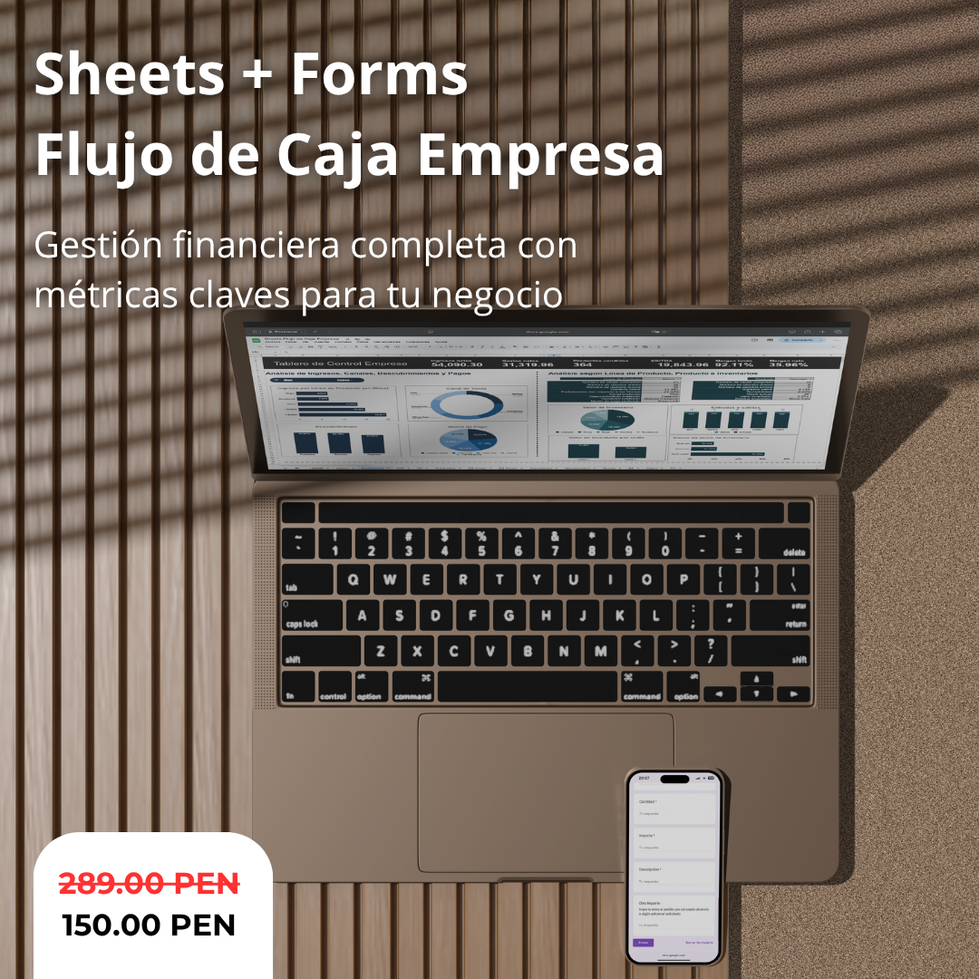 Sheets + Forms Flujo de Caja Empresa