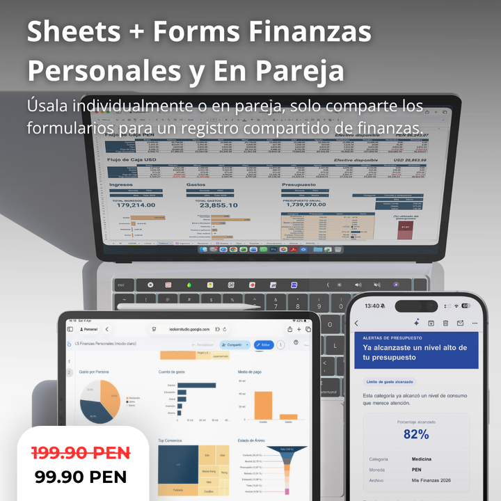 Sheets + Forms Presupuesto Finanzas