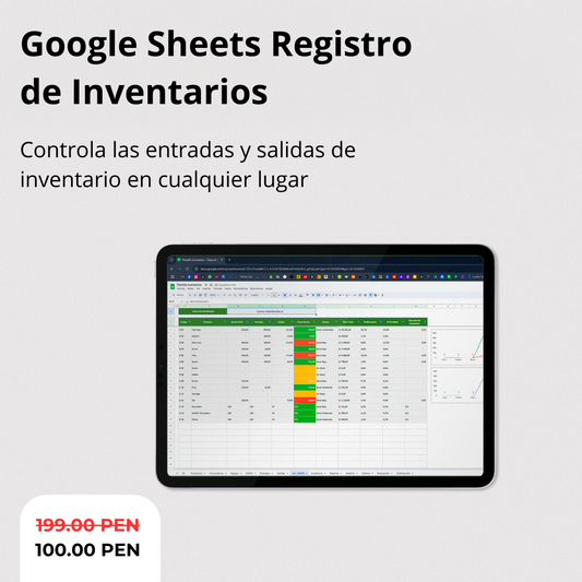 Sheets Control de Inventarios