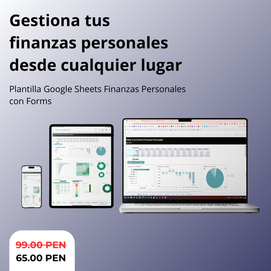 Google Sheets Finanzas Personales (con Forms)